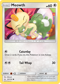 Meowth card art