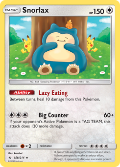 Snorlax card art