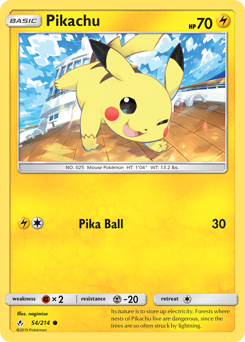 Pikachu card art
