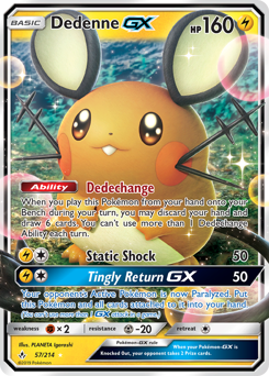 Dedenne GX — SM - Unbroken Bonds