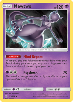 Mewtwo card art