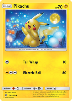 Pikachu (56) card art