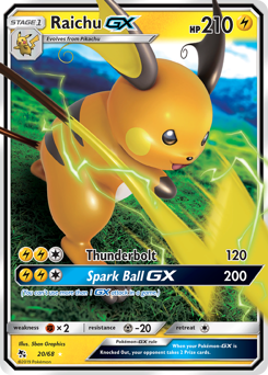 Raichu GX — Hidden Fates