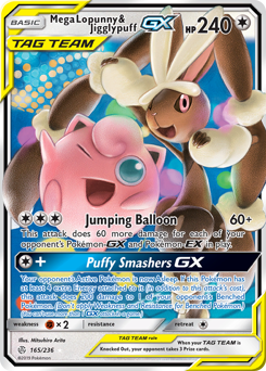 Mega Lopunny & Jigglypuff GX card art