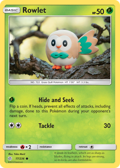 Rowlet - 17/236 card art