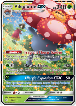 Vileplume GX card art