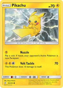 Pikachu card art
