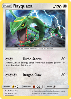 Rayquaza card art