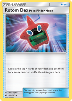 Rotom Dex Poke Finder Mode — SM - Burning Shadows