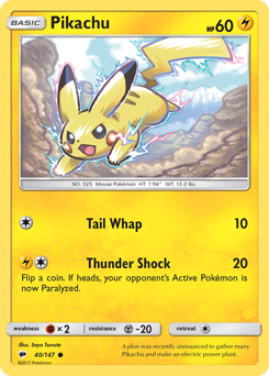Pikachu card art