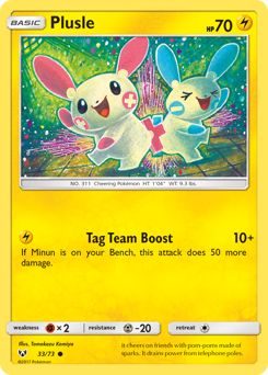 Plusle card art
