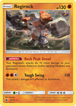 Regirock — SM - Crimson Invasion