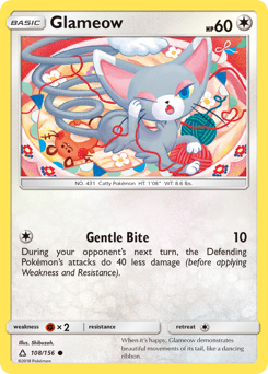 Glameow card art