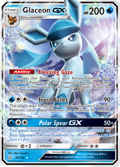Glaceon GX card art