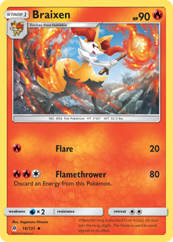 Braixen — SM - Forbidden Light