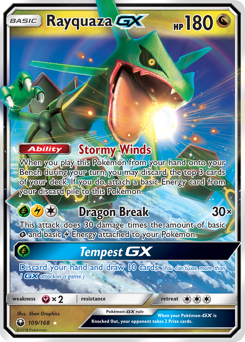 Rayquaza GX card art