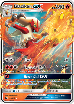 Blaziken GX card art