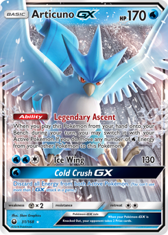Articuno GX card art