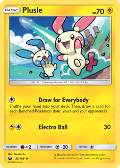 Plusle card art