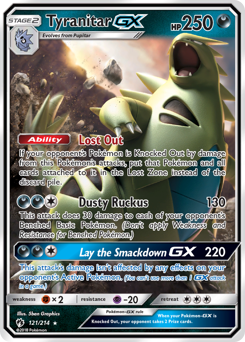 Tyranitar GX card art