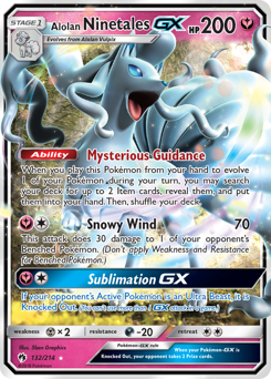 Alolan Ninetales GX — SM - Lost Thunder