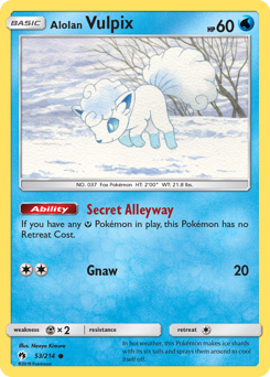 Alolan Vulpix — SM - Lost Thunder