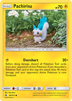 Pachirisu card art