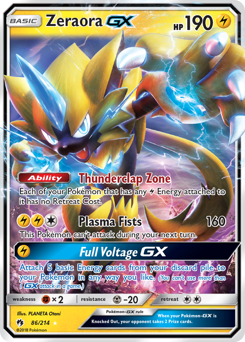 Zeraora GX card art