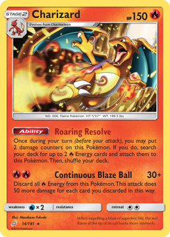 Charizard card art
