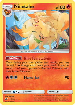 Ninetales card art