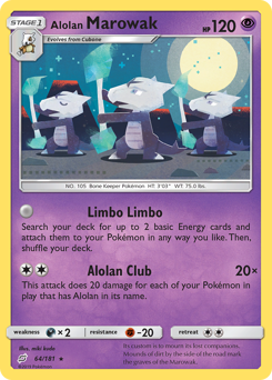 Alolan Marowak card art