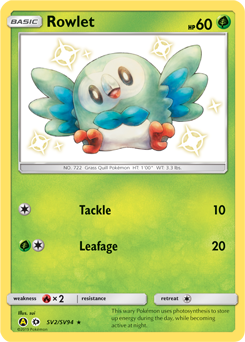 Rowlet — Hidden Fates: Shiny Vault