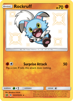 Rockruff — Hidden Fates: Shiny Vault