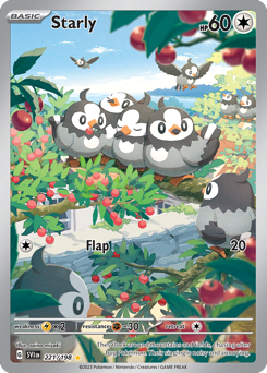 Starly - 221/198 card art