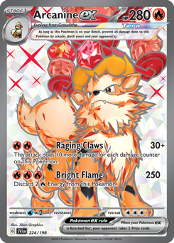 Arcanine ex - 224/198 card art