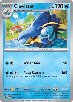 Clawitzer — SV01: Scarlet & Violet Base Set