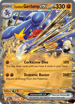 Cynthia's Garchomp ex - 104/182 — SV10: Destined Rivals