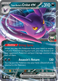 Team Rocket's Crobat ex - 122/182 — SV10: Destined Rivals