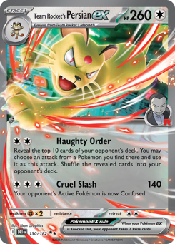 Team Rocket's Persian ex - 150/182 — SV10: Destined Rivals