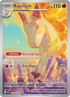 Rapidash - 189/182 card art