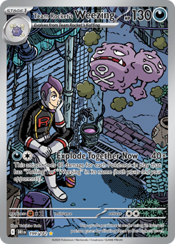 Team Rocket's Weezing - 199/182 card art