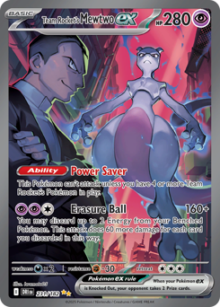 Team Rocket's Mewtwo ex - 231/182 — SV10: Destined Rivals