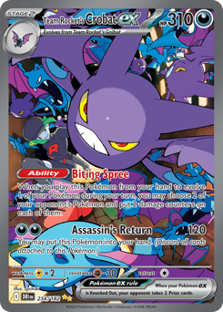 Team Rocket's Crobat ex - 234/182 card art