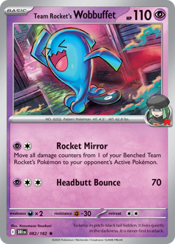Team Rocket's Wobbuffet — SV10: Destined Rivals