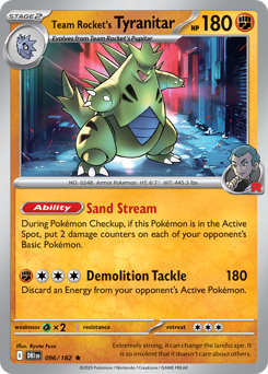 Team Rocket's Tyranitar — SV10: Destined Rivals