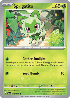Sprigatito - 012/193 — SV02: Paldea Evolved