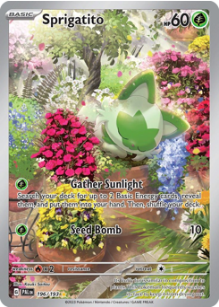 Sprigatito - 196/193 card art