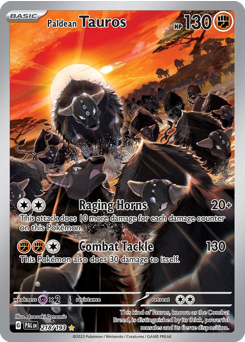 Paldean Tauros - 218/193 card art