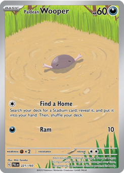 Paldean Wooper - 221/193 card art