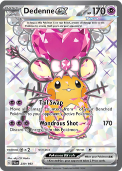 Dedenne ex - 239/193 card art